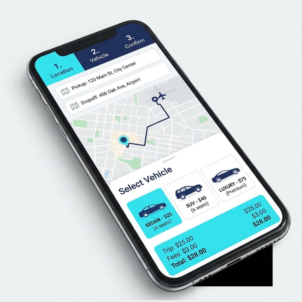 Trip Booking Flow - Intuitive multi-step booking process